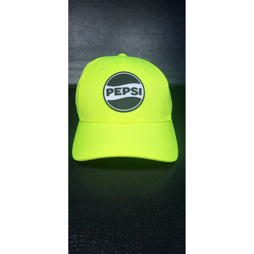 Pepsi Workwear Hat. #HA02 Yellow High Vis Comfortable Golf Hat